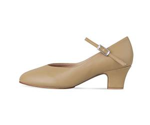 Bloch Womens S0379l-W Leather Closed Toe Classic Pumps, Tan, Size 7.0