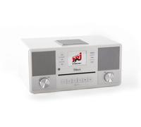 Block Aurora impianto stereo con altoparlanti integrati per un suono potente in bianco lucido