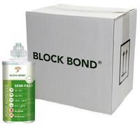 BLOCK BOND Colla poliuretanica SEMI-FAST 10 × 200 ml L’originale - confezione da 10 pezzi