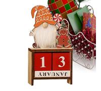 Block Calendar - Small Wood Blocks Christmas Decoration | Christmas Countdown Block | Days Till Christmass Countdown Blocks | Christmass Wood Bl0ck Calendar | Chriistmas Table Centerpieces For Chritma