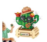 Block Construction Toy - set di puzzle con in forma securiosi, design 'arredamento della città | Set di giocattoli in miniatura artistica per bambini, idea regalo STEM, kit d