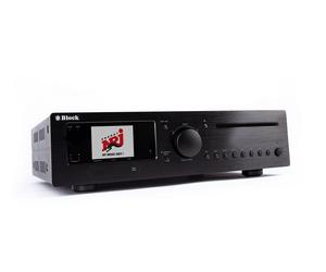 Block CVR-200 Ricevitore stereo Blu-ray Internet con 2x 100 W di potenza musicale per lo streaming e la riproduzione video, in nero zaffiro.
