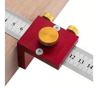 Block di posizionamento - Scriba di falegnameria - indicatore di marcatura in legno | Regola architetto per lavori di falegnameria, sovrano di lavoro della bestia del legno, sovrano del layout