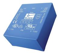 Block FL 8/12 Trasformatore per PCB 2 x 115 V 2 x 12 V/AC 8 VA 333 mA