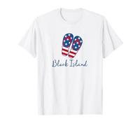 Block Island Beach Rhode Island USA Flip Flip Flip Maglietta