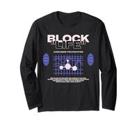 Block Life - Abbigliamento di Strada Y2K Maglia a Manica