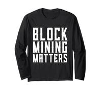 Block Mining Matters Prova del Lavoro Minatore Pow Crypto Miner Maglia a Manica