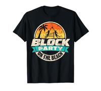 Block Party On The Beach for a Beach Volleyball Player Maglietta