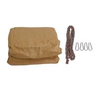 Block Shade Sail Slotting Sun Shade for Villa Courtyard Outdoor Beige Material