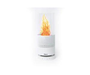 Block The Flame Altoparlante Bluetooth wireless con braciere da tavolo per un'atmosfera accogliente, colore bianco