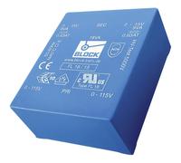 Block, UI 30/10,5 trasformatore piatto FL 6 VA 2 x 115 V 2 x 15 V 2 x 200 mA 6