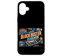 Blockbuster Nights 90s Movie Classics Nostalgic Fun - Custodia per iPhone 16 Plus