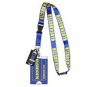 Blockbuster Video Membership Card ID Badge Holder cordino e ciondolo in gomma