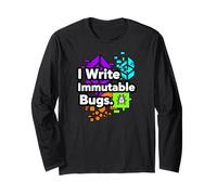 Blockchain Developer Funny I Write Immutable Bugs Maglia a Manica