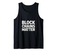 Blockchain Divertente Che Dice Che Le Catene di Blocchi contano Le criptovalute Canotta