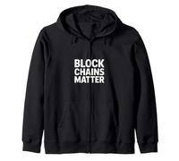 Blockchain Divertente Che Dice Che Le Catene di Blocchi contano Le criptovalute Felpa con Cappuccio
