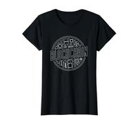 Blockchain - Tecnologia crittografica decentralizzata della Block-Chain Maglietta con Stampa Grafica Economica, Donna, Nero, XS