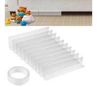 Blocker giocattolo per mobili: WEGREAT 10 pezzi bloccanti trasparenti per mobili, bloccanti lacune trasparenti con nastro adesivo per divano, letto, divano, armadio, cassettiera, cucina, polvere,