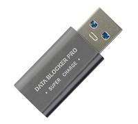 Blocker USB - Adattatore di protezione dei dati, protezione di ricarica in metallo | Scudo privacy della shell in lega di alluminio, dispositivo di blocco delle porte sicuro, tappo di taglio anti-hack