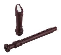Blockflöte Flauto dolce soprano con custodia, diteggiatura barocca, chiave in do in stile tedesco, in plastica con venature del legno, strumento per adulti principianti