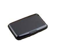 Blocking Credit Card Holder Metal Wallet ID Credit Card Protector Case Business Card Holder for Men Or Women Biglietti da Visita Piatto, Nero , taglia unica