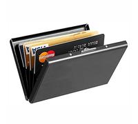 Blocking Credit Card Holder - Metal Wallet Protector Case With Anti-Theft & Anti-Magnetic Shield | Slim Hard Case For Business Cards, ID, & 10+ Cards, Secure Wallet For Men & Women