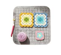 Blocking Mat, Felt Knitting Square Board, Crochet Craft Supply Tool | Crocheting Blocking Boards for Knitters Crocheters Fiber Artists Beginners Professionals Craft Room Home Apartment Studio