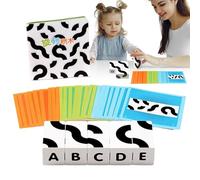Blocks Puzzle Table Games, Interactive Educational Board, 5.51x3.94x1.77 Inches, Sensory Building Toy Set, Fine Motor Skill Developer for Kids Boys Indoor Learning Fun, Multicolor