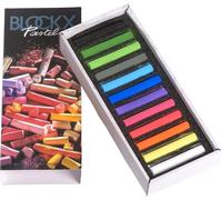 Blockx Case Assorted Pastels Set di pastelli secchi Dark 12 pz