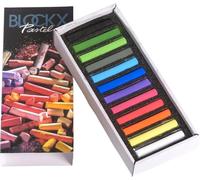 Blockx Case Assorted Pastels Set di pastelli secchi Dark 12 pz