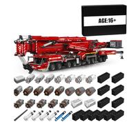 BlocteckToy LTM 11200 gru tecnica cingolata mattoni, 8506 pezzi, auto per gru MOC, escavatore, camion, gru, giocattolo da costruzione con 20 motori e tre livelli