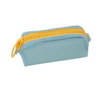 blodfune Astuccio multifunzione di grande capacità, con cerniera liscia, 19 cm, colore dolce, per studenti, forniture per ufficio, Blu, moderno
