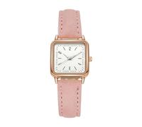blodfune Orologio da donna quadrato al quarzo, lancette luminose, cassa compatta, facile lettura notturna, uso quotidiano