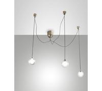 BLOG LED SOSPENSIONE ORO OPACO 3 LUCI 3472-47-225