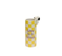 BLOGO DESIGN SNOOPY LOVE IS IN BLOOM VASO GIALLO