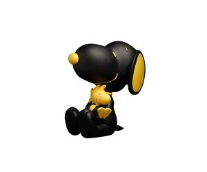 BLOGO DESIGN SNOOPY WOODSTOCK NERO