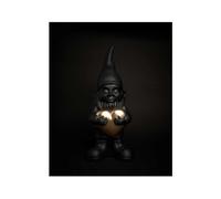 Blogo Nano Lover Piccolo in Resina nera - Statua Design Decorativa Design | Nano Moderno con Cuore | Idea Regalo Originale