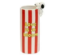 BLOGO Vaso in ceramica e statuetta Peanuts Snoopy, Love is in Bloom rosso (26,7 cm)