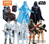 BLOKEES Blocchi da Costruzione Star Wars Darth Vader Modello Mobile Componibile Luke Skywalker Principessa Leia SandTrooper Giocattolo Regalo