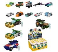 BLOKEES, Ruote, Transfomers, C02, Wreck'N Rule ①, 12 kit di modellini Mystery Box, scala 1/64, età 9+