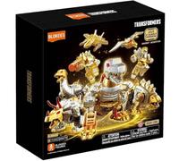 Blokees Transformers Limited Edition Gold Series 3 Dinobot Desertion Model Kit con Optimus Prime, Wheeljack, e Skywarp