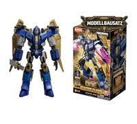 BLOKEES Transformers Sentinel Prime 14, modellino per bambini dai 12 anni in su, robot da 12,7 cm con funzione luminosa, elementi mobili, sistema a incastro senza colla, accessori e supporto, modello