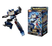 BLOKEES Transformers Soundwave 17 - Set modello per bambini dai 12 anni in su, robot da 12,5 cm con funzione luminosa, 20 elementi mobili, sistema a incastro senza colla, accessori e supporto, modello
