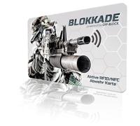 BLOKKADE Off-Block Active RFID/NFC Blocking Card Motivo "Rebel Hunter One" Collectors Edition di ultima generazione Protezione contro il furto di dati, nessuna lettura da parte di Michael G., Nero ,