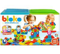BLOKO MBI Set di 150 2 Piastre di Gioco e 2 Figure di Famiglia, Multicolore, 37 x 14 x 22 cm, 503625