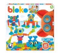 BLOKO - Set di 60 mostri BLOKO con occhi e bocca animati - A partire da 12 mesi - Made in Europe - Giocattoli da costruzione - 503559