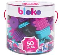BLOKO - Tubo da 50 Tema Rosa - A Partire da 12 Mesi - Made in Europe - Giochi di Costruzione - 503532