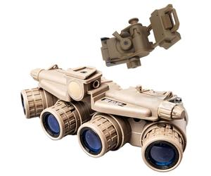 BLOKZ 1 paio di occhiali binoculari Gpnvg18 a quattro tubi per visione notturna + 1 supporto per occhiali per visione notturna L4g24, accessori per il supporto di caschi veloci, accessori per cosplay