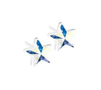 Blomdahl Orecchini ipoallergenici a forma di stella da 6 mm, in plastica medica, la scelta migliore per orecchie sensibili