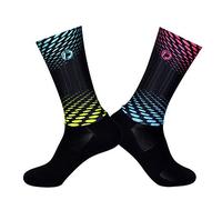 BLOMDE Calze E Calzini Da Uomo Strisce Di Gel Doppio Aero Racing Ad Alta Velocità Mtb Da Strada Antiscivolo Da Donna Eu M Calza Da Ciclismo Cool Dry-Sol